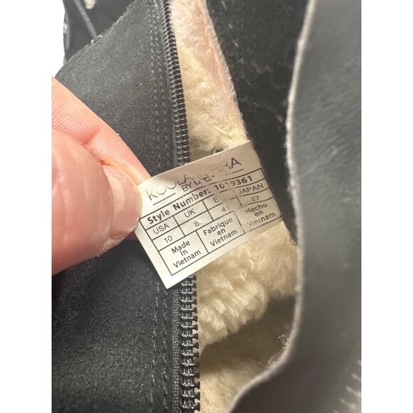 Koolaburra By Ugg Womens Shazi Short Boot Black Suede Leather Boots Size 10 - Picture 12 of 13